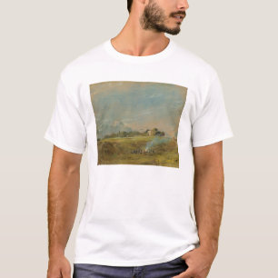 T-shirt Une vue de bruyère de Hampstead, avec des chiffre