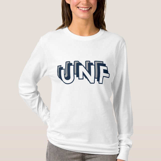 T-shirt UNF - Université de Floride du Nord Long Manche (Devant)