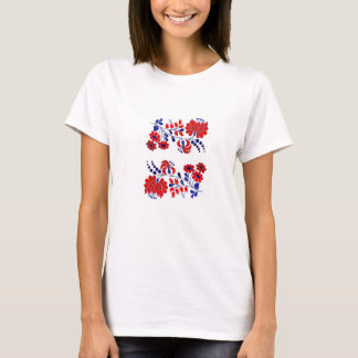 T - Shirt, Ungar, Stickerei T-Shirt