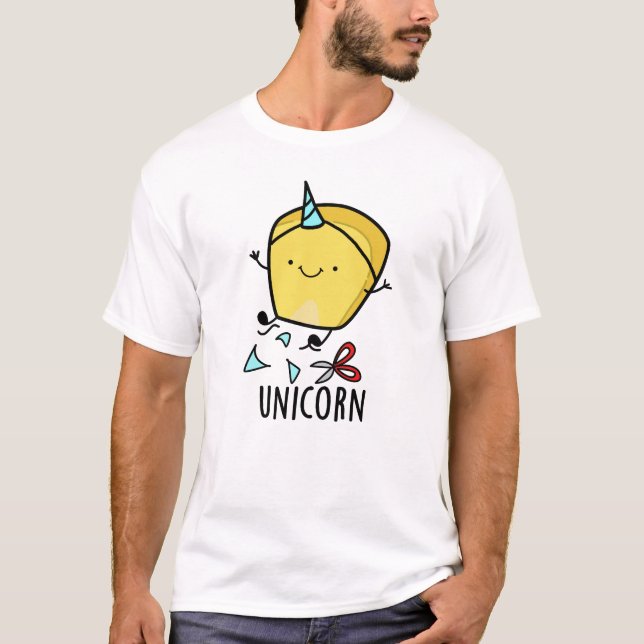 T-shirt Uni-corn Funny Corn Pun (Devant)