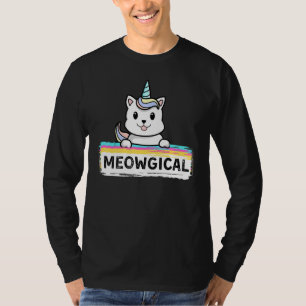 T-shirt Unicat Caticorn Meowgical Unicorn Chat Hommes Femm