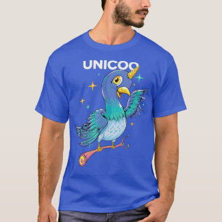 T-shirt Unicoo Unicorn Pigeon Magic Hooting Bird