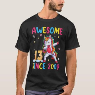 T-shirt Unicorn 13ème Anniversaire Tenue Pour Filles Magni