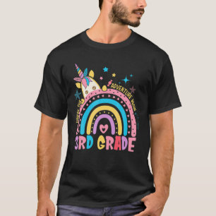 T-shirt Unicorn Arc En Ciel 3Ème Année Où L'Aventure Comme