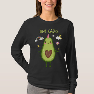 T-shirt Unicorn Avocado Guacamole Toast Gras vert sain