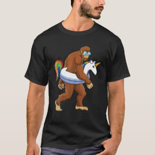 T-shirt Unicorn Bigfoot Sasquatch Pool Party Garçons Fille