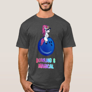 T-shirt Unicorn Bowling Shirt Bowling Unicorn Bowling Ball