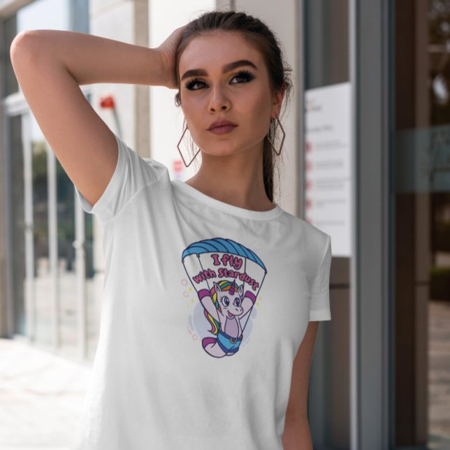T-shirt Unicorn Creature Paragliding (Créateur téléchargé)