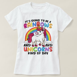 T-shirt Unicorn Cute Whimsical Funny Rainbows Et Unicorns