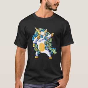 T-shirt Unicorn Dabbing Girls Boys Down Syndrome Sensibili