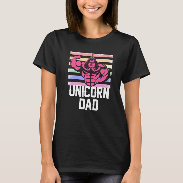 T-shirt Unicorn Dad  for Men Father (Devant)