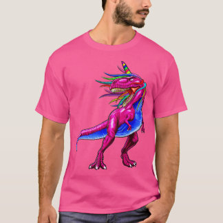 T-shirt Unicorn Dinosaur T Rex Cadeau Femmes Hommes Enfant