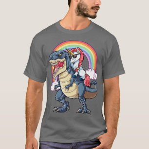 T-shirt Unicorn équitation Dinosaur TRex Funny Unicorns Pa