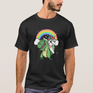 T-shirt Unicorn équitation Rex Dinosaur Garçons Filles Hom