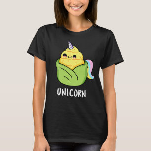 T-shirt Unicorn Funny Baby Corn Pun Dark BG