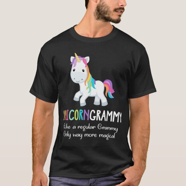 T-shirt Unicorn Grammy mignonne Magique drôle Noël (Devant)