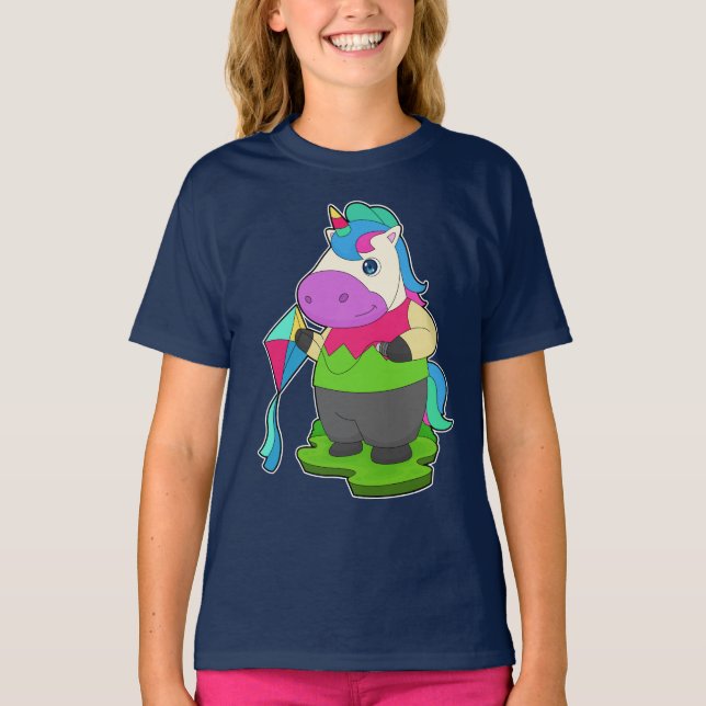 T-shirt Unicorn Hang planeur Kite (Devant)