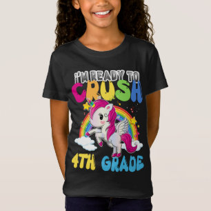 T-Shirt Unicorn Je suis prêt à écraser la 4ème année