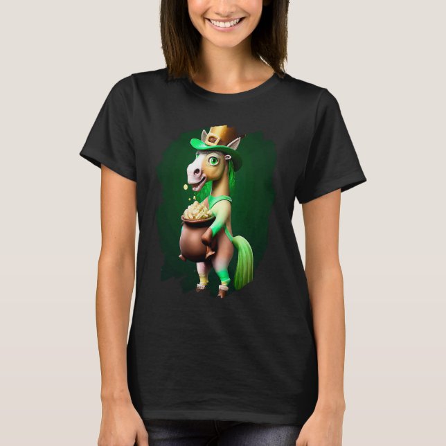 T-shirt Unicorn Leprechaun  Unicorns St Patricks Day  7 (Devant)