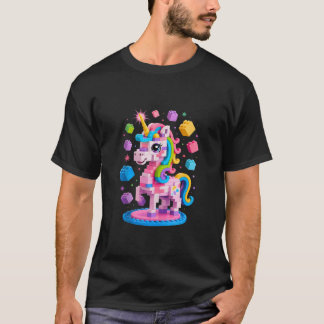 T-shirt Unicorn Lover Master Builder Bloc de briques
