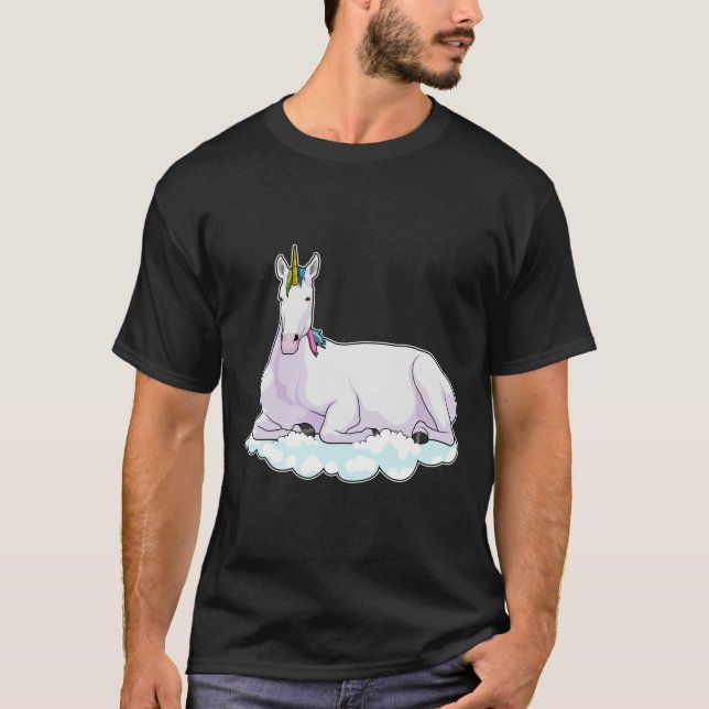 T-shirt Unicorn on cloud (Devant)