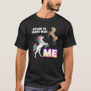 T-shirt Unicorn Personnalisé Autre 70 Ans Anniversaire T