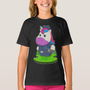 T-shirt Unicorn Police de police de police
