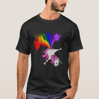 T-shirt unicorn rainbow fart