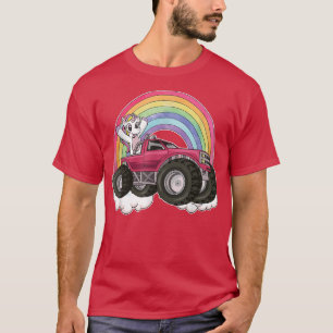 T-shirt Unicorn Rainbow Monster Truck Big Car