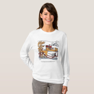 T-shirt Unicorn Reindeer femme chemise à manches longues