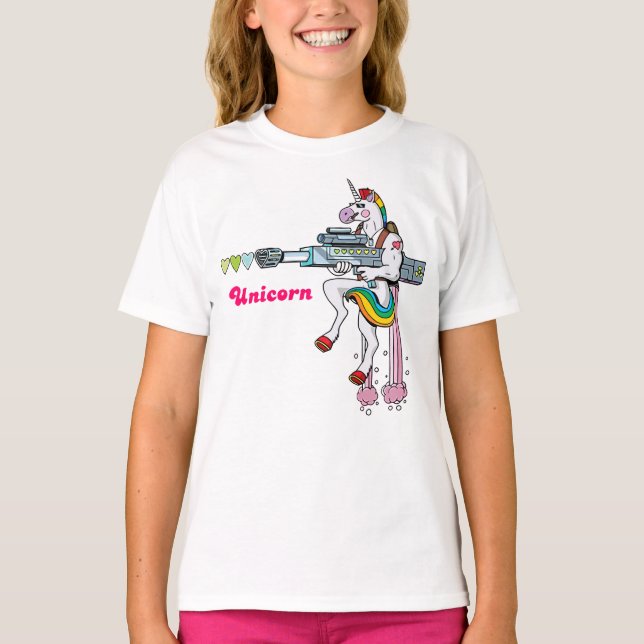 T-shirt Unicorn Shirt Kids (Devant)