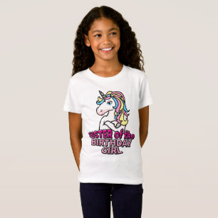 T-Shirt Unicorn Soeur de la chemise fille d'anniversaire