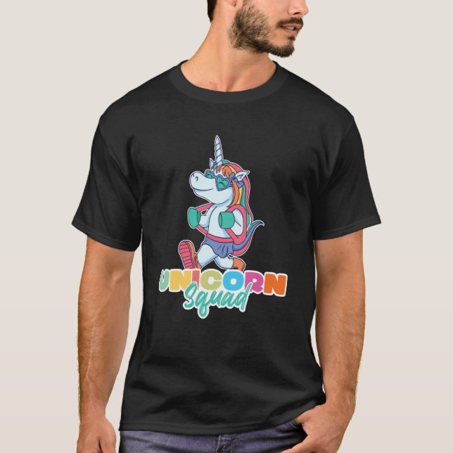 T-shirt unicorn squad for unicorn enthusiasts (Devant)