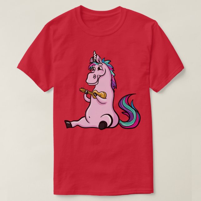 T-shirt Unicorn Ukulele (Design devant)