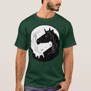 T-shirt Unicorn Yin Yang Idée cadeau femmes filles