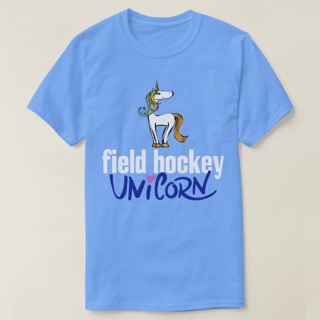 T-shirt Unicorne 1 de hockey sur gazon (Design devant)