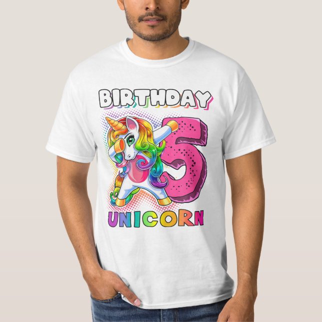 T-shirt Unicorne 5 Dabbing Unicorne (Devant)