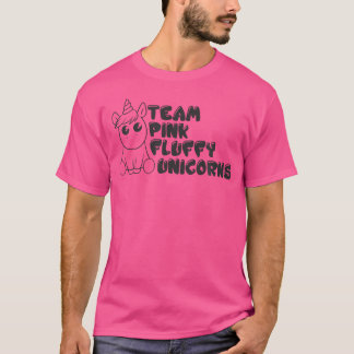 T-shirt Unicorne à feuillu rose de l'équipe