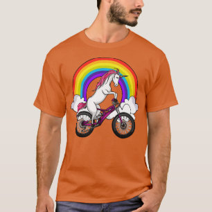T-shirt Unicorne À Vélo