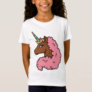 T-Shirt Unicorne Afro Rose clair