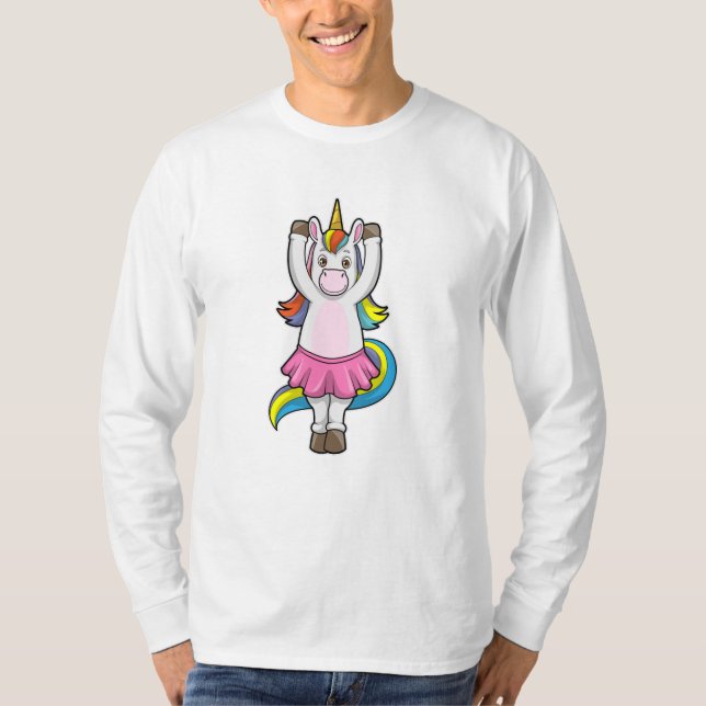 T-shirt Unicorne au Ballet Dance avec jupe (Devant)