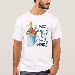 T-shirt Unicorne au chocolat chaud   Cosy Unicorn Winter