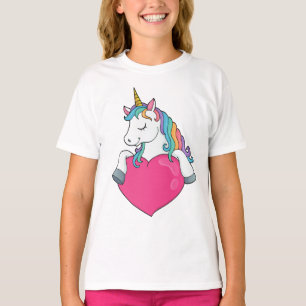 T-shirt Unicorne au coeur