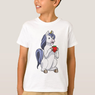 T-shirt Unicorne aux fruits de fraise