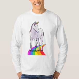 T-shirt Unicorne avec arc-en-ciel