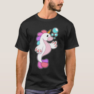 T-shirt Unicorne avec bulles d'eau.PNG