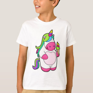 T-shirt Unicorne avec gaufre Glace