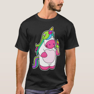 T-shirt Unicorne avec gaufre Glace