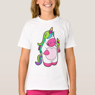 T-shirt Unicorne avec gaufre Glace