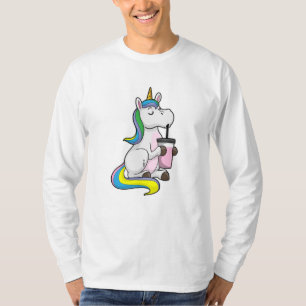 T-shirt Unicorne avec thé bulle